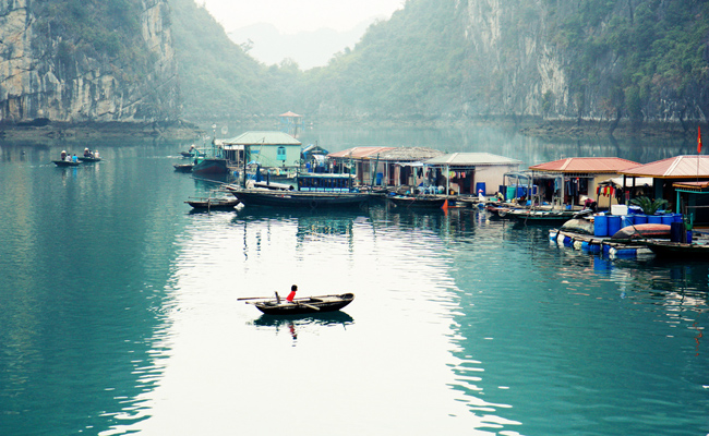 vung vieng fishing village